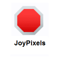 Stop Sign on JoyPixels