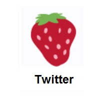 Strawberry on Twitter Twemoji