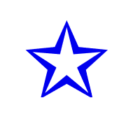 Stress Outlined White Star