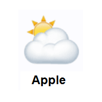 Cloud Cover: Sun Behind Cloud on Apple iOS