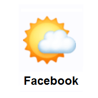 Sun Behind Small Cloud on Facebook