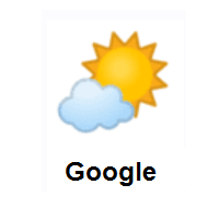 Sun Behind Small Cloud on Google Android