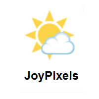 Sun Behind Small Cloud on JoyPixels
