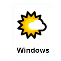 Sun Behind Small Cloud on Microsoft Windows