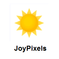 Sun on JoyPixels