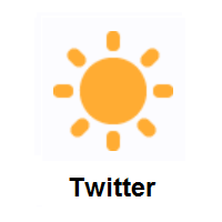 Sun on Twitter Twemoji