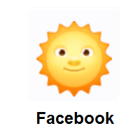 Sun With Face on Facebook
