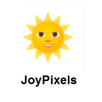 Sun With Face on JoyPixels