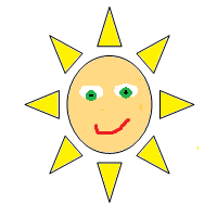 Normal Sun With Face