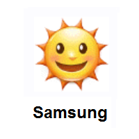 Sun With Face on Samsung
