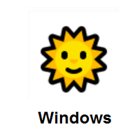 Sun With Face on Microsoft Windows