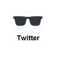 Sunglasses on Twitter Twemoji