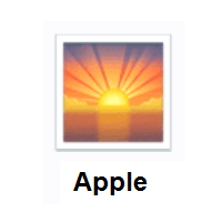 Sunrise on Apple iOS