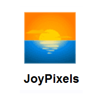 Sunrise on JoyPixels