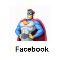 Superhero on Facebook