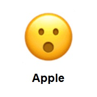 Surprised Face on Apple iOS