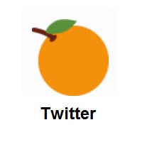 Tangerine on Twitter Twemoji