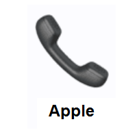 Handset: Telephone Receiver on Apple iOS