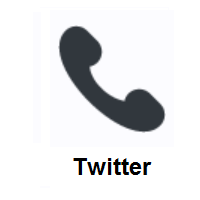 Handset: Telephone Receiver on Twitter Twemoji