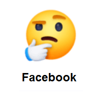 Thinking Face on Facebook