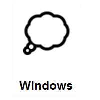 Thought Balloon on Microsoft Windows