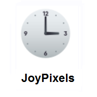 Three O’clock on JoyPixels