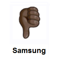 Thumbs Down: Dark Skin Tone on Samsung