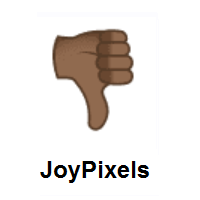Thumbs Down: Medium-Dark Skin Tone on JoyPixels