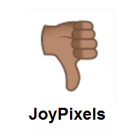 Thumbs Down: Medium Skin Tone on JoyPixels