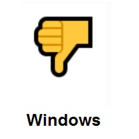 Thumbs Down on Microsoft Windows