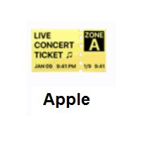 Ticket on Apple iOS