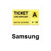 Ticket on Samsung