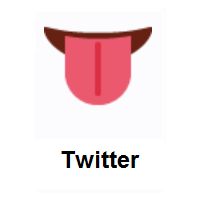 Tongue on Twitter Twemoji