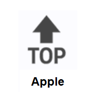 TOP Arrow on Apple iOS