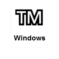 Trade Mark on Microsoft Windows