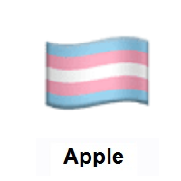 Transgender Flag on Apple iOS