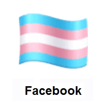 Transgender Flag on Facebook