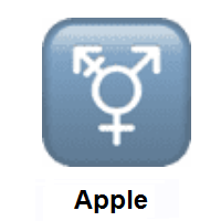 Transgender Symbol on Apple iOS