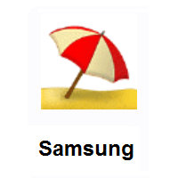 Umbrella On Ground on Samsung