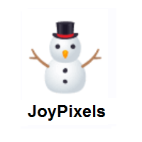 Unemployed Snowman on JoyPixels