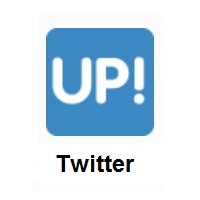 UP! Button on Twitter Twemoji