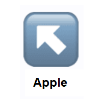 Up-Left Arrow on Apple iOS
