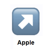 Up-Right Arrow on Apple iOS