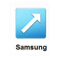 Up-Right Arrow on Samsung