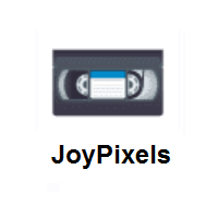 Videocassette on JoyPixels