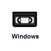Videocassette on Microsoft Windows