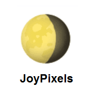 Waning Gibbous Moon on JoyPixels