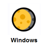 Waning Gibbous Moon on Microsoft Windows