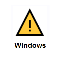 Warning on Microsoft Windows