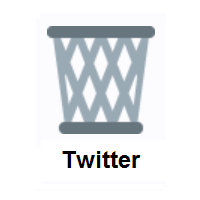 Wastebasket on Twitter Twemoji